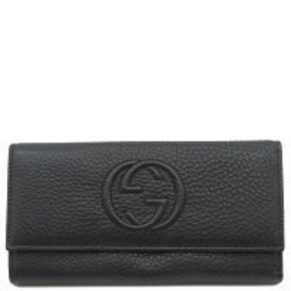 Gucci Soho Interlocking Wallet Black Leather - image 1